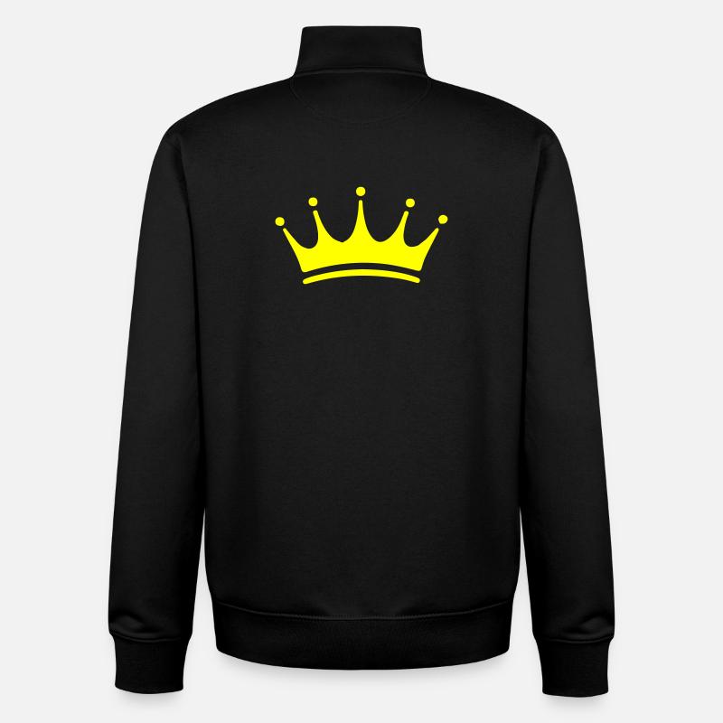 Krone Symbol - Unisex Organic Zip Sweatshirt von Stanley/Stella - Schwarz