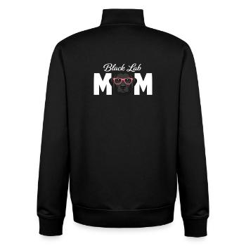 Schwarze Labrador-Mutter Schwarzer Labrador-Liebhaber - Unisex Organic Zip Sweatshirt von Stanley/Stella - Schwarz - Hinten - AI Model Male 185 light (185cm)