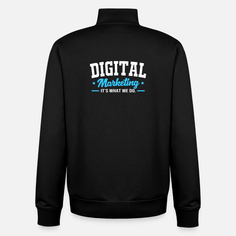 Digital Marketing Manager - Unisex Organic Zip Sweatshirt von Stanley/Stella - Schwarz