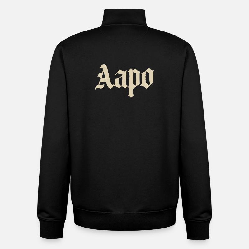 Aapo Gothic Name - Unisex Organic Zip Sweatshirt von Stanley/Stella - Schwarz
