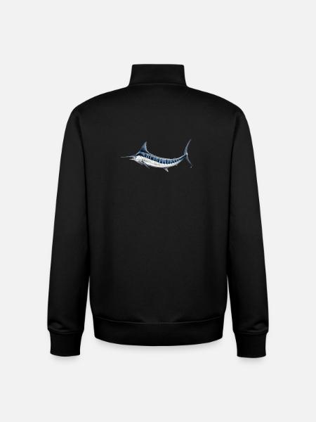 Blue Marlin - Blauer Marlin - Espadon - Fisch - Unisex Organic Zip Sweatshirt von Stanley/Stella - Schwarz