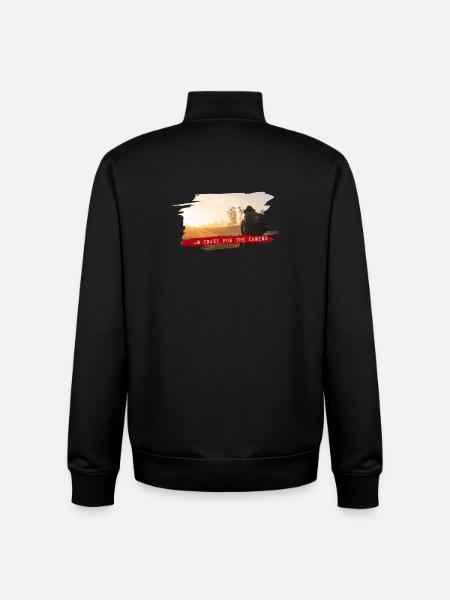 Fou pour le Camino - Sweat zippé unisexe en coton bio Stanley/Stella - noir