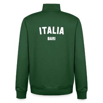 BARI Italia Italy - Unisex Organic Zip Sweatshirt by Stanley/Stella - bottle green - Back - AI Model Male 185 dark (185cm)