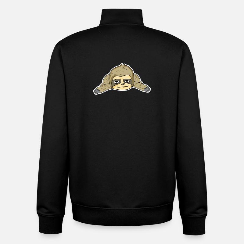 Sloth - Unisex Organic Zip Sweatshirt by Stanley/Stella - black