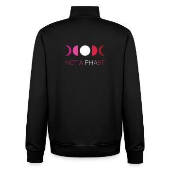 LGBTQ Pride Month - Keine Phase - Lesbisch - Unisex Organic Zip Sweatshirt von Stanley/Stella - Schwarz - Hinten - AI Model Male 185 light (185cm)