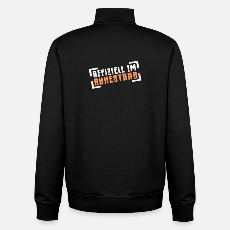 Ruhestand Rentner Rentnerin - Unisex Organic Zip Sweatshirt von Stanley/Stella - Schwarz
