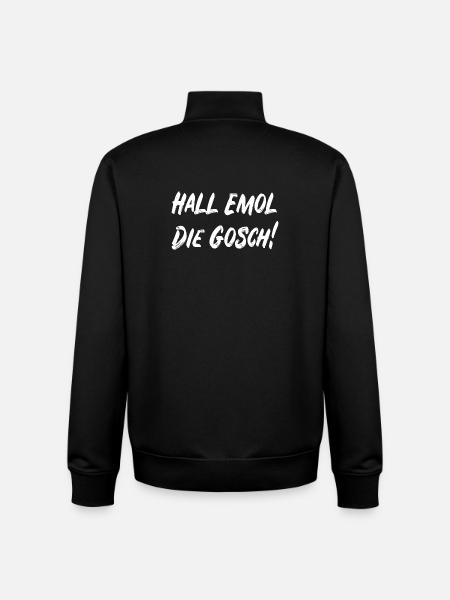 Hall emol die Gosch! - Unisex Organic Zip Sweatshirt von Stanley/Stella - Schwarz