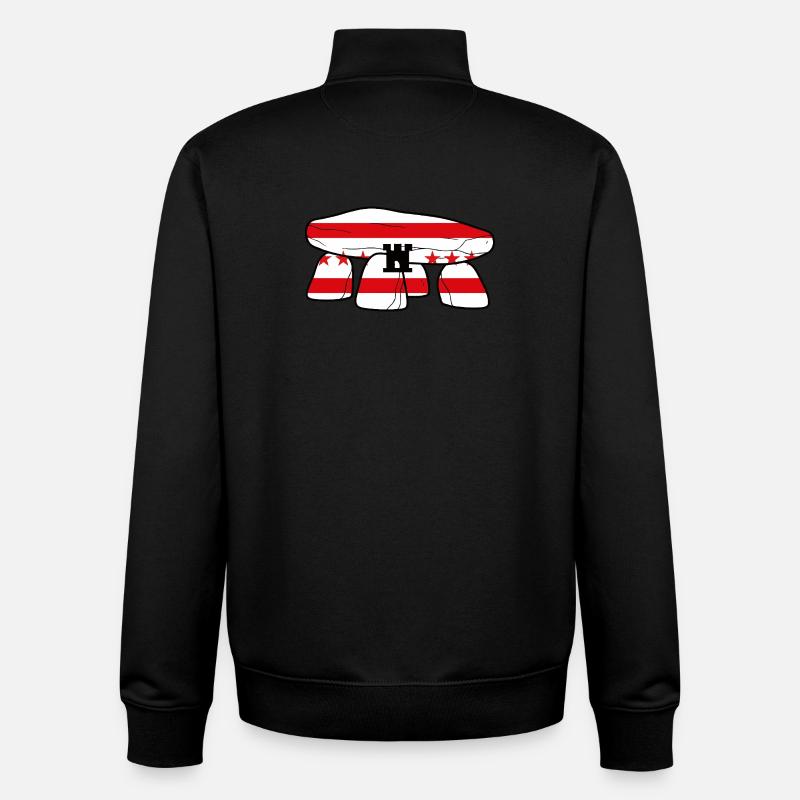 Drenthe Dolmen - Unisex Organic Zip Sweatshirt von Stanley/Stella - Schwarz