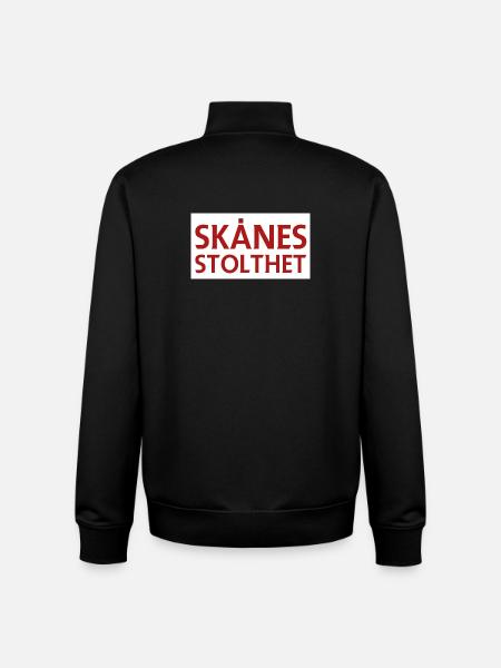 Skåne's pride - Unisex Organic Zip Sweatshirt by Stanley/Stella - black