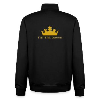I'm the queen - Unisex Organic Zip Sweatshirt by Stanley/Stella - black - Back - AI Model Male 185 light (185cm)