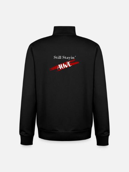 Still Stayin ́ - Unisex Organic Zip Sweatshirt by Stanley/Stella - black