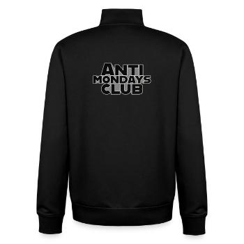 Club Anti-Mondays - Déclaration 3D - Sweat zippé unisexe en coton bio Stanley/Stella - noir - Dos - AI Model Male 185 light (185cm)