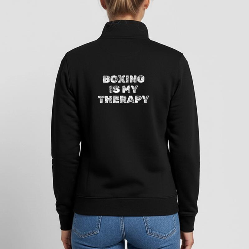 Dire pour la boxe boxeuse Boxe Boxe Sweat zippé unisexe en coton bio Stanley/Stella