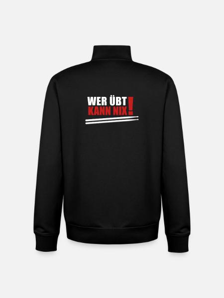 Who practices can't do anything - Unisex Organic Zip Sweatshirt by Stanley/Stella - black