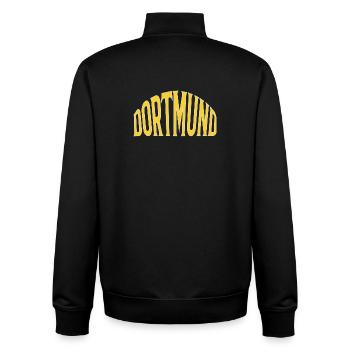 Dortmund - Unisex Organic Zip Sweatshirt von Stanley/Stella - Schwarz - Hinten - AI Model Male 185 light (185cm)