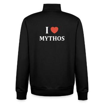 Mythos - Unisex Organic Zip Sweatshirt von Stanley/Stella - Schwarz - Hinten - AI Model Male 185 light (185cm)
