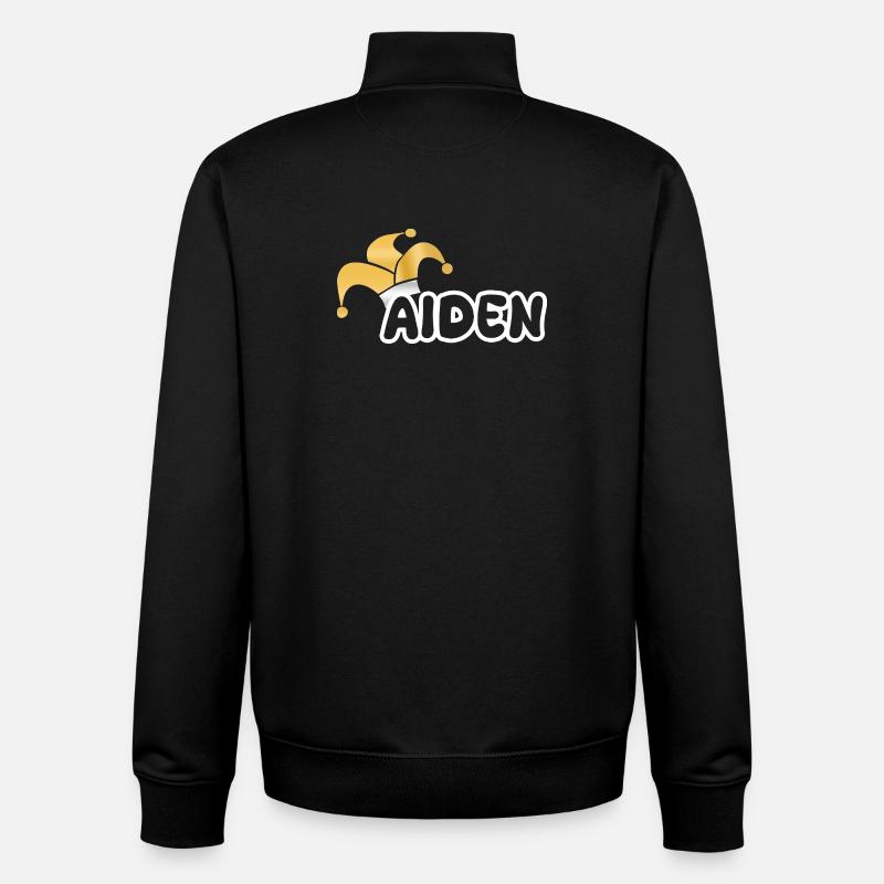 Carnaval Aiden - Sweat zippé unisexe en coton bio Stanley/Stella - noir