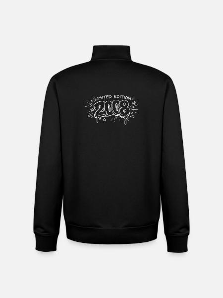 Limited Edition 2008 Graffiti Graphic Birthday - Unisex Organic Zip Sweatshirt by Stanley/Stella - black