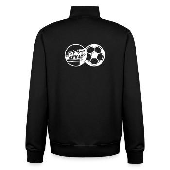 Fussball Fans Mannschaft Verein - Unisex Organic Zip Sweatshirt von Stanley/Stella - Schwarz - Hinten - AI Model Male 185 light (185cm)