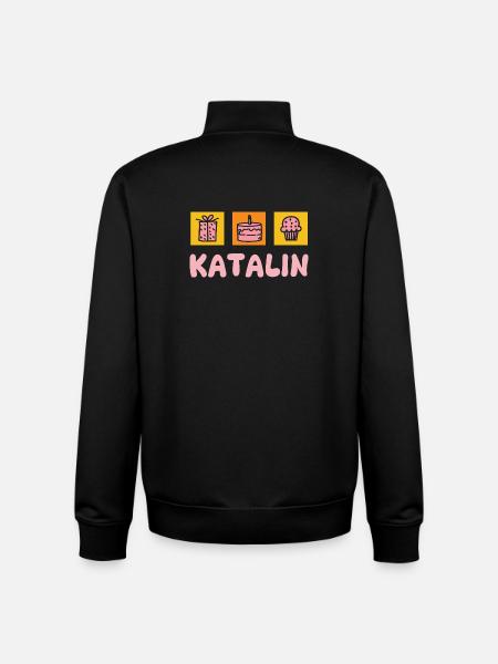 KATALIN - Unisex Organic Zip Sweatshirt by Stanley/Stella - black