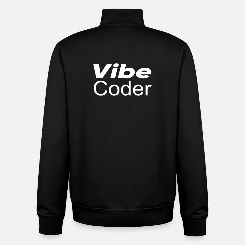 Techno-utopie : Vibe Coder - Sweat zippé unisexe en coton bio Stanley/Stella - noir