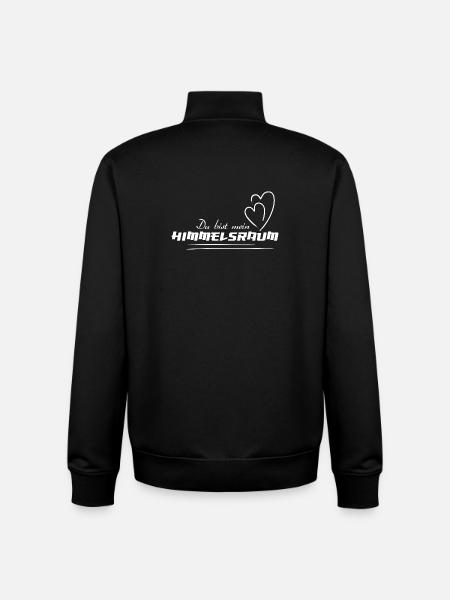 HIMMELSRAUM – Spirituelles Statement Mode - Unisex Organic Zip Sweatshirt von Stanley/Stella - Schwarz
