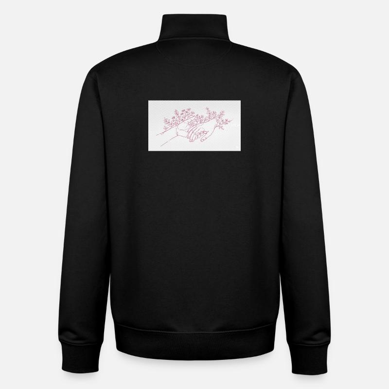 Hand of the Protector - Unisex Organic Zip Sweatshirt by Stanley/Stella - black