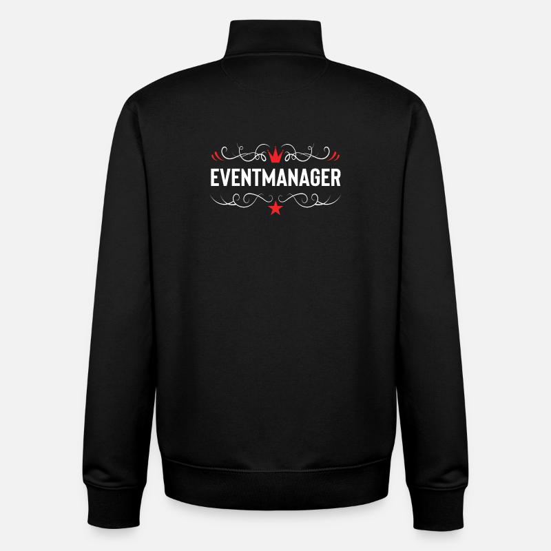 Gestionnaire d’événements - Sweat zippé unisexe en coton bio Stanley/Stella - noir