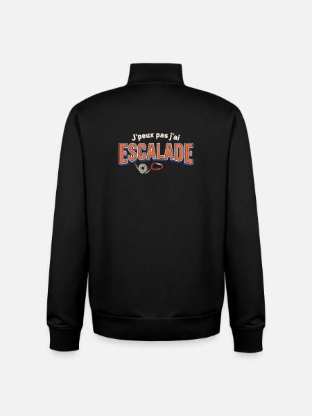 J'peux pas j'ai Escalade - Sweat zippé unisexe en coton bio Stanley/Stella - noir