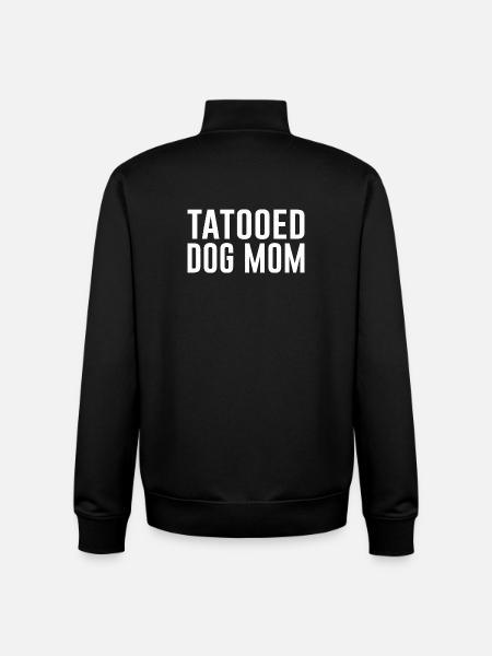 Dogs Tatooed Dog Mom - Unisex Organic Zip Sweatshirt by Stanley/Stella - black