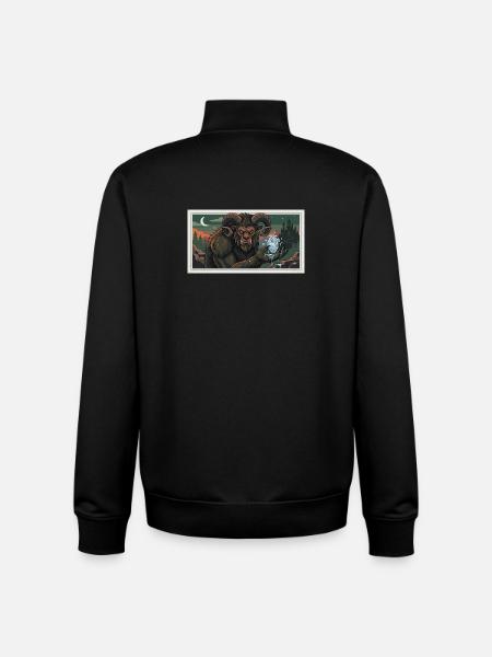 beast with a frozen heart - Unisex Organic Zip Sweatshirt by Stanley/Stella - black