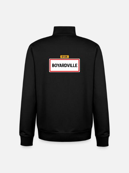 Boyardville D126 - Sweat zippé unisexe en coton bio Stanley/Stella - noir