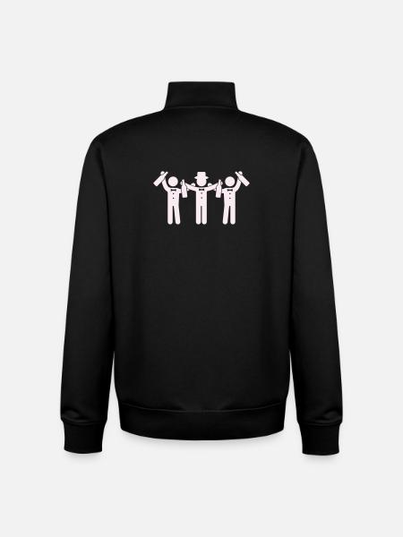 braeutigam_party- - Unisex Organic Zip Sweatshirt by Stanley/Stella - black