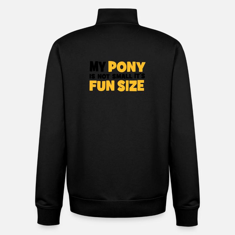 pony - Unisex Organic Zip Sweatshirt by Stanley/Stella - black