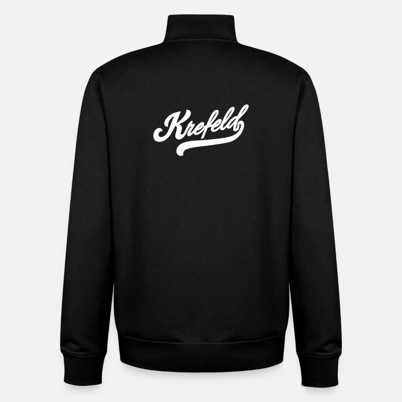Krefeld Retro - Unisex Organic Zip Sweatshirt von Stanley/Stella - Schwarz