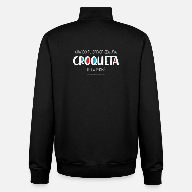 Krokette (dunkel) - Unisex Organic Zip Sweatshirt von Stanley/Stella - Schwarz