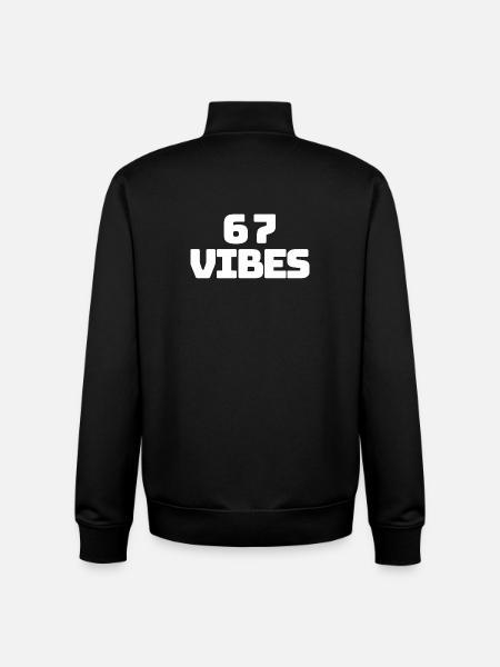 6 7 vibes – Trendy Youth T-Shirt - Unisex Organic Zip Sweatshirt by Stanley/Stella - black
