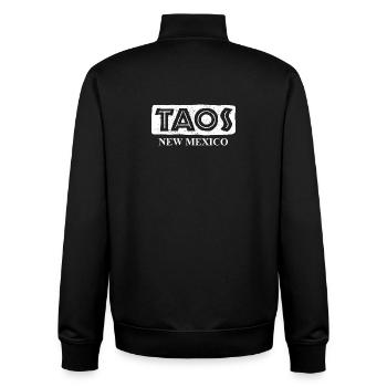 Taos - New Mexico - United States of America - Unisex Organic Zip Sweatshirt von Stanley/Stella - Schwarz - Hinten - AI Model Male 185 light (185cm)