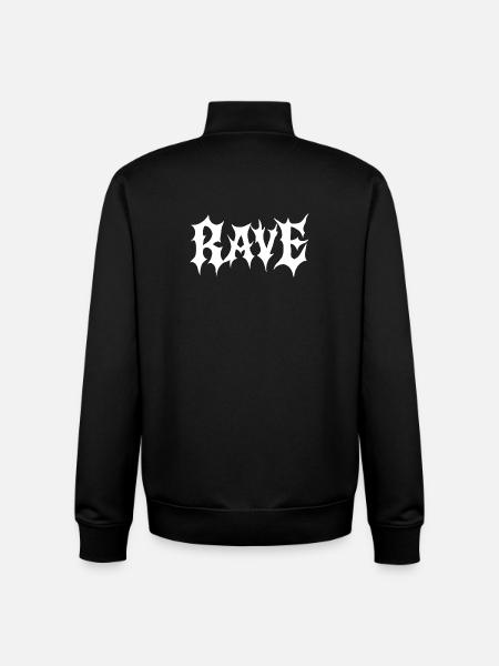 Gothic Rave music - Unisex Organic Zip Sweatshirt by Stanley/Stella - black