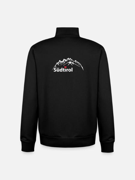 Die Dolomiten, Berge Südtirol - Unisex Organic Zip Sweatshirt von Stanley/Stella - Schwarz