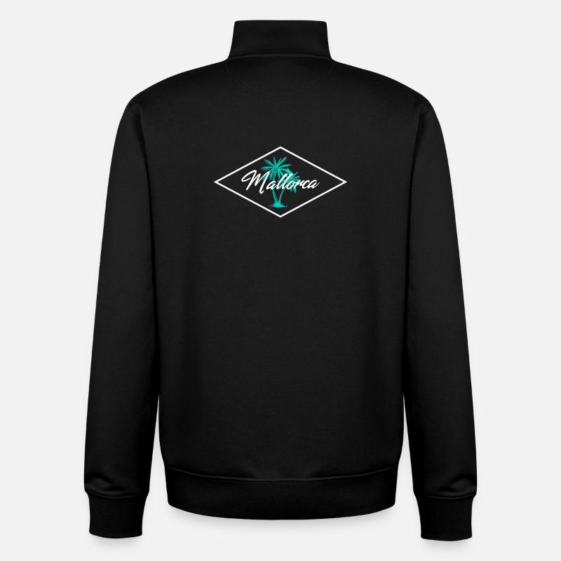 Mallorca Palmenzauber - Unisex Organic Zip Sweatshirt von Stanley/Stella - Schwarz