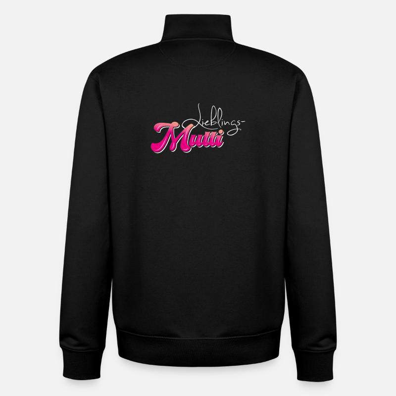 Lieblingsmutti - Muttertag - Unisex Organic Zip Sweatshirt von Stanley/Stella - Schwarz