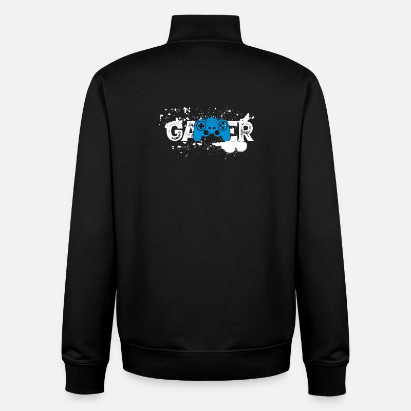Gamer - Unisex Organic Zip Sweatshirt von Stanley/Stella - Schwarz