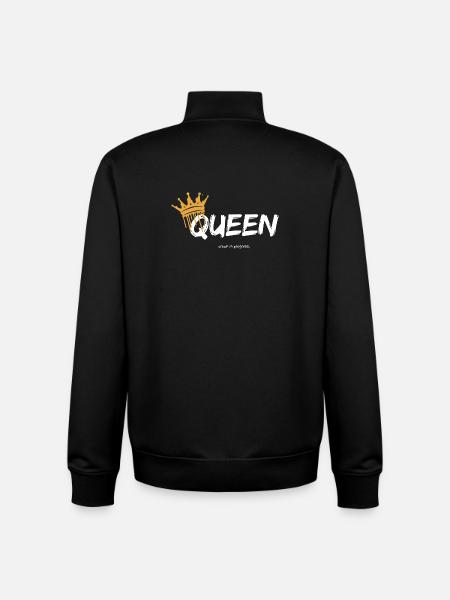 QUEEN, crown in progress. - Unisex Organic Zip Sweatshirt by Stanley/Stella - black