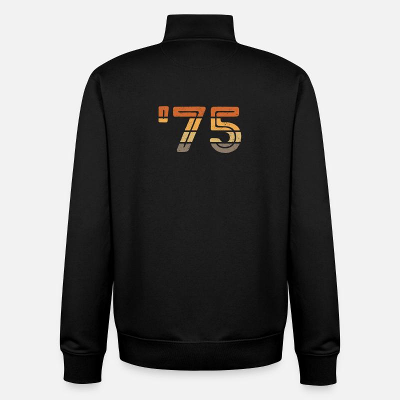 Year '75 - 1975 - Unisex Organic Zip Sweatshirt von Stanley/Stella - Schwarz