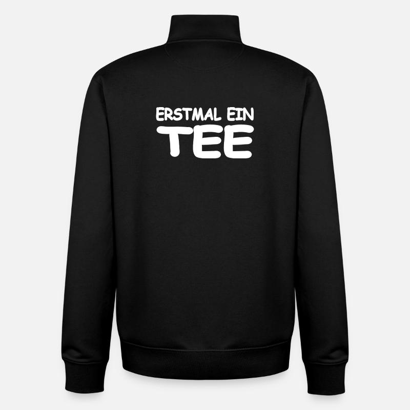 Thé - Sweat zippé unisexe en coton bio Stanley/Stella - noir