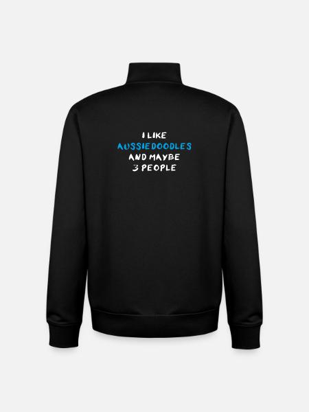 Aussiedoodle Aussie-Poo Aussiepoo - Unisex Organic Zip Sweatshirt by Stanley/Stella - black