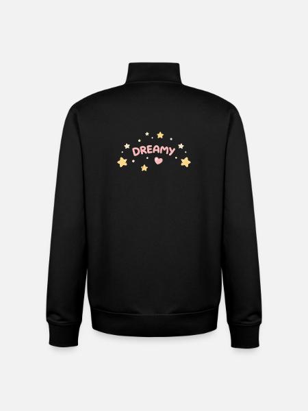 Pastell-Traumsterne-Herz - Unisex Organic Zip Sweatshirt von Stanley/Stella - Schwarz