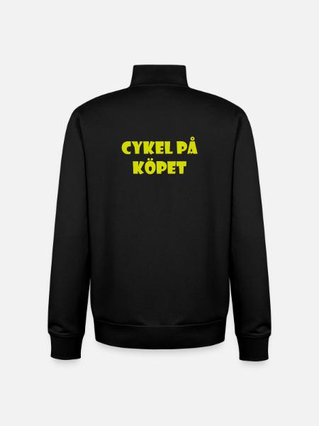 Talking Duva – Gothenburg humor - Unisex Organic Zip Sweatshirt by Stanley/Stella - black