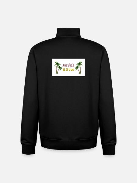 Karibik Hütte Palmen Inselidylle - Unisex Organic Zip Sweatshirt von Stanley/Stella - Schwarz
